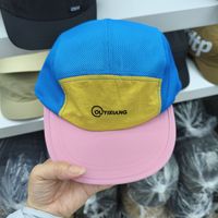 Casquette de course personnalisée Wins Flying à visière incurvée en nylon à séchage rapide, perforée au laser, pour le camping et les équipes sportives
