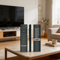 Télécommande vocale de remplacement OEM ODM d'usine à 4 boutons avec clavier en silicone pour Smart TV