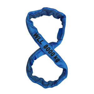WLL8ton 7:1 1m/2m 고강도 폴리에스터 라운드 슬링 스트랩 웨빙 슬링 끝없는 리프팅 슬링 - Product Image 6