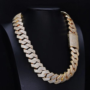 Chaîne cubaine lourde en moissanite VVS1 testée au diamant avec certificat GRA, plaqué or 18 carats sur argent 925, best-seller, personnalisable, style Hip Hop - Product Image 2