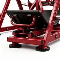 Máquina de remo inclinada con carga de placas BJ6004 para gimnasio, equipo de fitness para entrenamiento de espalda