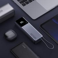 Mi Power Bank dengan Kabel 10000mAh 165W Pengisian Cepat USB Baterai Li-Polymer Layar Digital Mini Mobile Power Bank