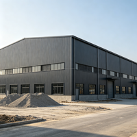 Kit de construction préfabriquée pour atelier et entrepôt à structure métallique moderne, hangar à montage rapide