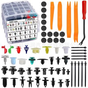 Fixations automobiles Goosla, 34 tailles, 1190 pièces, clips en plastique pour la réparation des garnitures de carrosserie - Product Image 2