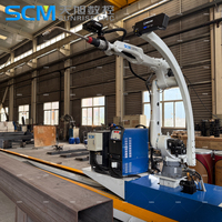 Robot de soudage sur rail au sol pour l'enseignement de la soudure de structures en acier