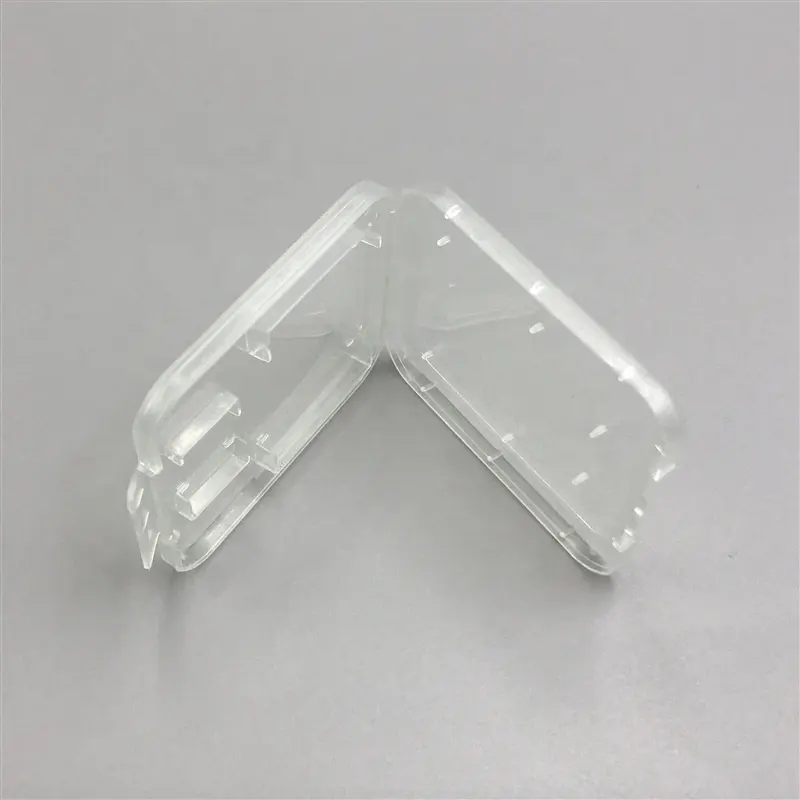 Plastic Transparent Micro SD SDHC TF MS Memory Card Storage Case Box Protector card Holder