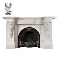 Classique Antique Naturel Statue Main Sculpture Marbre Cheminée Mantel