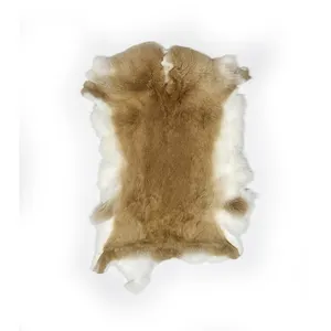 High Quality Fur Pelt Rabbit Fur Plate Thick Soft Rabbit Fur Pelt Skin