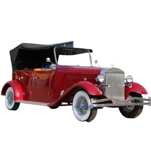 XCEGO Voiture Électrique Vintage Rouge Classique Prix Usine Haute Qualité Design Populaire Véhicule Touristique Rétro Ancien Henan - Product Image 5