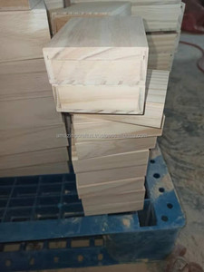 Caja de almacenamiento multifuncional ecológica de madera rústica Vintage, organizadores de escritorio con tapa deslizante, pasatiempos artísticos, Cajas de Regalo para amantes de DIY, Coche - Product Image 3