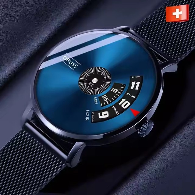ORUSS 862 Waterproof Men's Watch Wholesale Student Fashion Trend Wristwatches Alloy Mesh Strap Luxury Wrist Quartz Watch for Men
