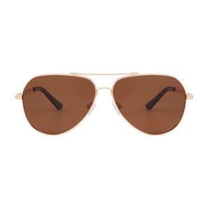 Gafas de Sol de Piloto con Marco Dorado y Lentes Marrones, Protección UV400, Unisex, Estilo para Conducir - Product Image 6