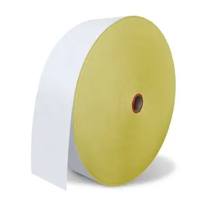 80gsm מבריק למחצה קבוע דבק מדבקת נייר דבק עצמי תווית גלם חומרים ג 'מבו רול 1530mm 1080mm