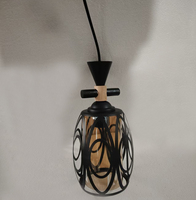 Suspension de style africain pour la décoration intérieure, créative et minimaliste, pour la salle à manger intérieure, suspension E27 (0285-1P)