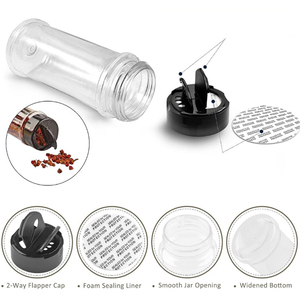 Plastica Ultracolour PET cucina pentole graziosa bottiglia di condimento con tappo a vite e sigillo per la conservazione di <span class=keywords><strong>zucchero</strong></span> e pepe di <span class=keywords><strong>sale</strong></span> - Product Image 3