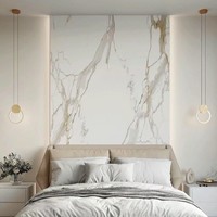 Nouveau 3mm UV Marbre Acrylique Plastique Plafond translucide Décoratif 3D PVC Feuille Revêtement Mural Panneau Panneau