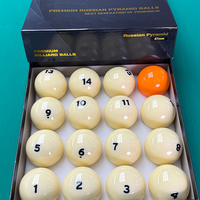 Billes de billard russes S.Q.F Pyramid 68mm 57.2mm en caoutchouc phénolique, jeu de billes de billard/snooker pour tables de 9ft, 8ft, 7ft avec boîte