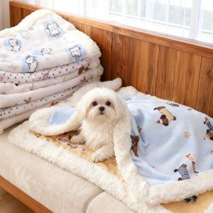 Mantas Gruesas para Mascotas, Perros y Gatos, Otoño Invierno, Forro Polar Berber, Manta para Cachorros y Gatitos, Linda Manta para Cama, Alfombra Cálida para Mascotas - Product Image 2