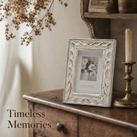 Cadre photo vintage à motifs ornés, finition vieillie, 4x6 pouces, pour table, vertical ou horizontal, décoration intérieure