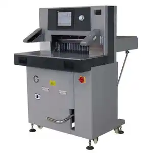 570MM תכנית בקרת הידראולי נייר חותך גיליוטינה נייר חיתוך מכונת הידראולי נייר קאטר חיתוך מכונה