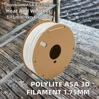 Filament d'imprimante 3D Polymaker PolyLite ASA 1,75 mm 1 kg, résistant à la chaleur et aux intempéries, bobine en carton, moulage