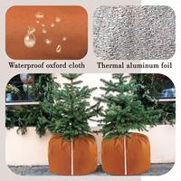 Housse de protection hivernale en tissu Oxford pour plantes d'extérieur, résistante au gel, avec cordon de serrage et fermeture éclair, pour pots de fleurs et plantes, modèle antigel