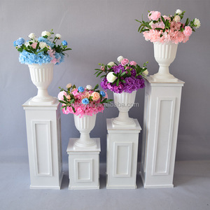 Columna Romana Decorativa para Jardín, Estilo Romántico, Color Blanco, Soporte para <span class=keywords><strong>Flores</strong></span> <span class=keywords><strong>de</strong></span> PVC, para Bodas, Venta al por Mayor <span class=keywords><strong>de</strong></span> Fábrica - Product Image 4
