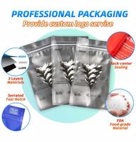Sachets debout en plastique transparent avec fermeture à glissière refermable Sacs imprimés personnalisés pour l'emballage de collations de boulangerie Bonbons Noix