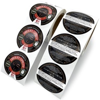 Étiquettes adhésives en rouleau personnalisées pour fabricants, impression de logo de marque privée, emballage personnalisé pour vinyle couleur