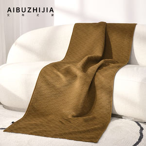 AIBUZHIJIA 70*240 cmポリエステルベッドランナー黄色の毛布 & スローソファ投げ毛布室内装飾用 - Product Image 6