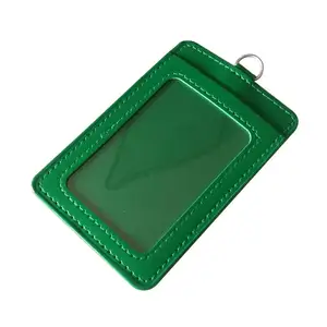 Tarjetero clásico de cuero PU, funda con logotipo personalizado