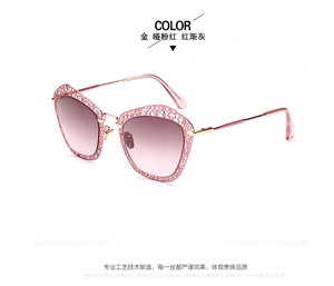 Gafas de Sol de alta calidad al por mayor de China con lentes circulares <span class=keywords><strong>reticulares</strong></span> negras de moda más vendidas - Product Image 2