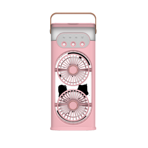 Ventilatore da Esterno 2026 di Tendenza, Alimentato Tramite USB, Ricaricabile, a Doppia Testa, Tre Velocità, <span class=keywords><strong>con</strong></span> <span class=keywords><strong>Telecomando</strong></span>, Oscillante, Umidificante e Nebulizzatore di Ghiaccio - Product Image 3