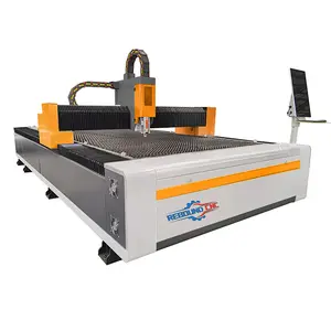 Máquina de corte a laser de fibra cnc, máquina de corte automática do aço inoxidável do carbono 1000w 1500w rebound cnc