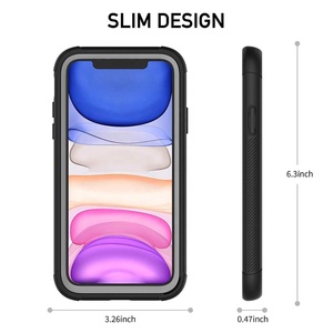 Противоударный чехол для <span class=keywords><strong>iPhone</strong></span> 11, 12, 13 Pro Max, ударопрочный Улучшенный защитный чехол для задней панели с защитой от царапин - Product Image 3