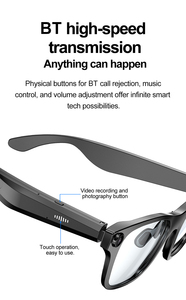 Traductor de reconocimiento de objetos Ai, gafas, BT altavoz dual, llamada telefónica S336, gafas inteligentes con función de grabación de cámara - Product Image 6