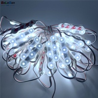 Módulos LED Ultrasónicos Samsung de 1.2W, DC12V, 3 Chips LED, IP67 Impermeables, Ángulo de Haz de 170°, 5630 5730, para Cajas de Luz Publicitarias