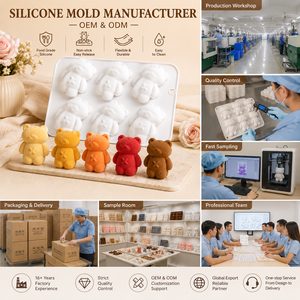 <span class=keywords><strong>Molde</strong></span> de Silicona 3D de Grado Alimenticio con Forma de Oso Teddy <span class=keywords><strong>para</strong></span> Mousse, Pastel, <span class=keywords><strong>Chocolate</strong></span>, Caramelos, Gelatina, Jabón, Repostería DIY - Product Image 4