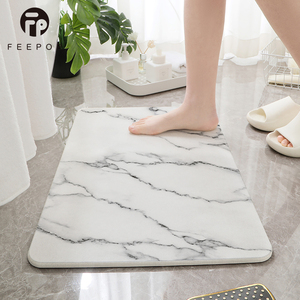 FEEPOP Perfect Marble Diatomaceous Earth <strong>Bath</strong> <strong>Stone</strong> 50*80cm 60*39cm Bathroom <strong>Mat</strong> Solid Pattern <strong>Best</strong> <strong>Stone</strong> <strong>Bath</strong> <strong>Mat</strong> - Product Image 2