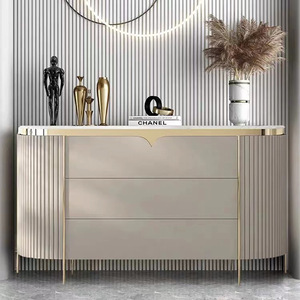 <span class=keywords><strong>Cassettiera</strong></span> in Legno Massello Stile Italiano Moderno Semplice, <span class=keywords><strong>Madia</strong></span> di Lusso in Ardesia Chiara, Mobile Decorativo per Sala da Pranzo e Soggiorno - Product Image 4