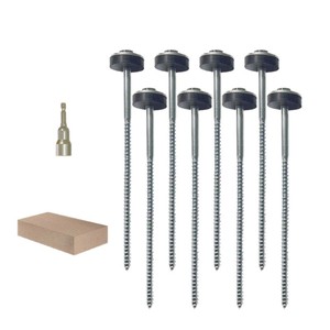 Stainless Steel Tent Pegs with Rubber Washers for Outdoor <b>Camping</b> All Seasons Use - Product Image 1