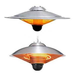 Calentador Eléctrico Infrarrojo para Exteriores de 1500W, Fibra de Carbono, Enchufe del Reino Unido, 220V, Protección contra Sobrecalentamiento, Control Remoto, Eficiente Energéticamente - Product Image 1