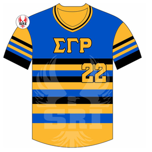 Sigma เสื้อเบสบอลปักลายชมรมสโมสรแกมมา Rho - Product Image 1