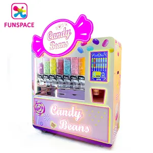 Funsapce - Máquina de venda automática de grãos e doces para fazer dinheiro, com código de digitalização, com chocolate, açúcar e doces, para pagamento, comercialmente disponível para venda