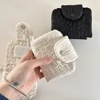 Dompet Kartu Kain Katun Mini Portabel Lucu Tempat Penyimpanan Koin Kantong Uang Kecil Dompet Kartu Katun Organizer Koin Kain