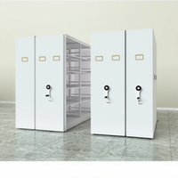 Étagère mobile haute densité et armoire de classement en métal thermolaqué, design pliable pour l'école et la bibliothèque