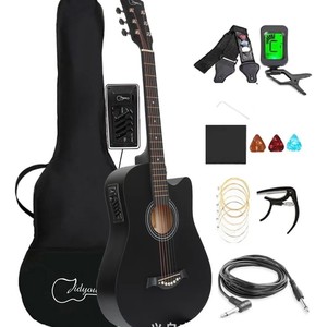 Guitarra Acústica Folk de 38 Pulgadas, de Madera de Tilo, para Principiantes, Estudiantes y Adultos - Product Image 2