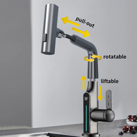 Accessoires de cuisine Robinets de lavabo Robinet de lavabo extractible Robinet de levage pour évier Mélangeur avec capteur Pulvérisateur Chute d'eau