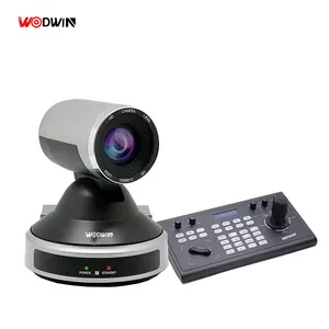 WODWIN 화상 회의 카메라 시스템 장비 20x 줌 PTZ 카메라 키보드 조이스틱 컨트롤러 화상 회의 시스템