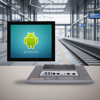 Mesin All-in-one RK3568 / RK3588 CPU Touch Embedded Panel PC yang Terpasang di Dinding untuk Transportasi Kereta Api